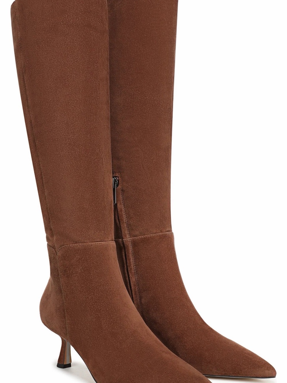 Sam Edelman Taylin Brown Suede Knee-High Pointed-Toe Boots size 6 0028
